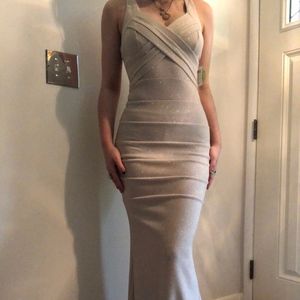Taupe Prom/Event Dress